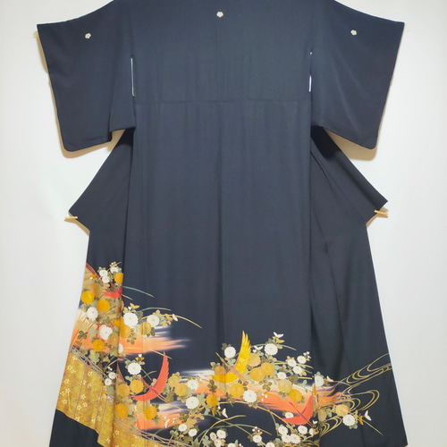 黒留袖アンサンブル*フレンチワンピース+ショールカラーボレロ