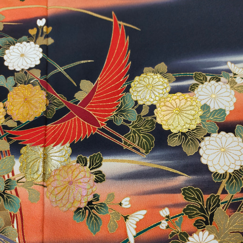 黒留袖アンサンブル*フレンチワンピース+ショールカラーボレロ