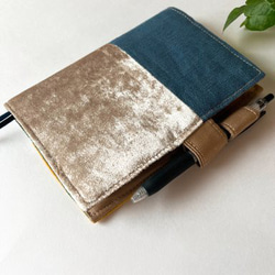 【1点物】ほぼ日手帳カバー　オリジナルサイズ　パッチワーク 2枚目の画像