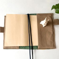 【1点物】ほぼ日手帳カバー　オリジナルサイズ　パッチワーク 9枚目の画像