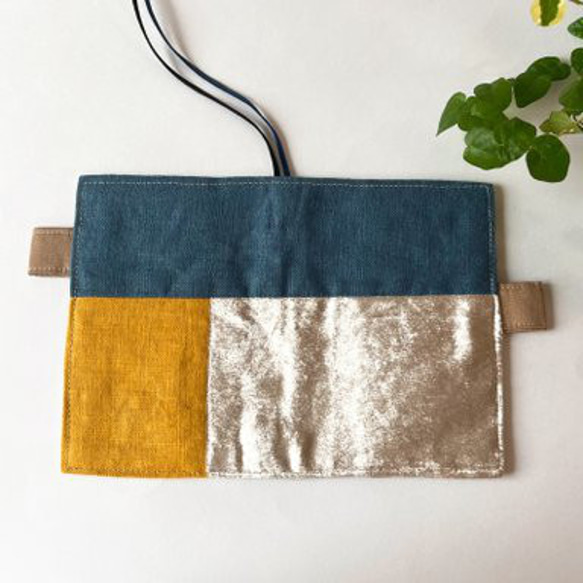 【1点物】ほぼ日手帳カバー　オリジナルサイズ　パッチワーク 3枚目の画像