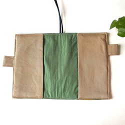 【1点物】ほぼ日手帳カバー　オリジナルサイズ　パッチワーク 4枚目の画像