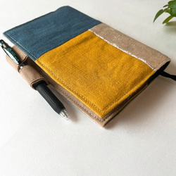 【1点物】ほぼ日手帳カバー　オリジナルサイズ　パッチワーク 5枚目の画像