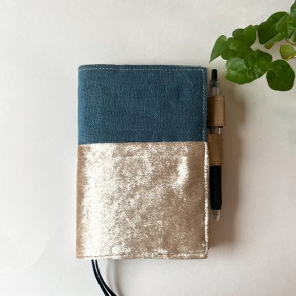 【1点物】ほぼ日手帳カバー　オリジナルサイズ　パッチワーク 6枚目の画像