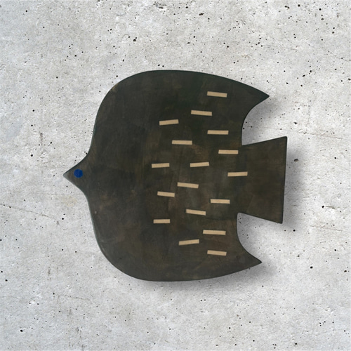 陶器の壁掛け 鳥 ウォールデコレーション 陶板 北欧好きな方にも