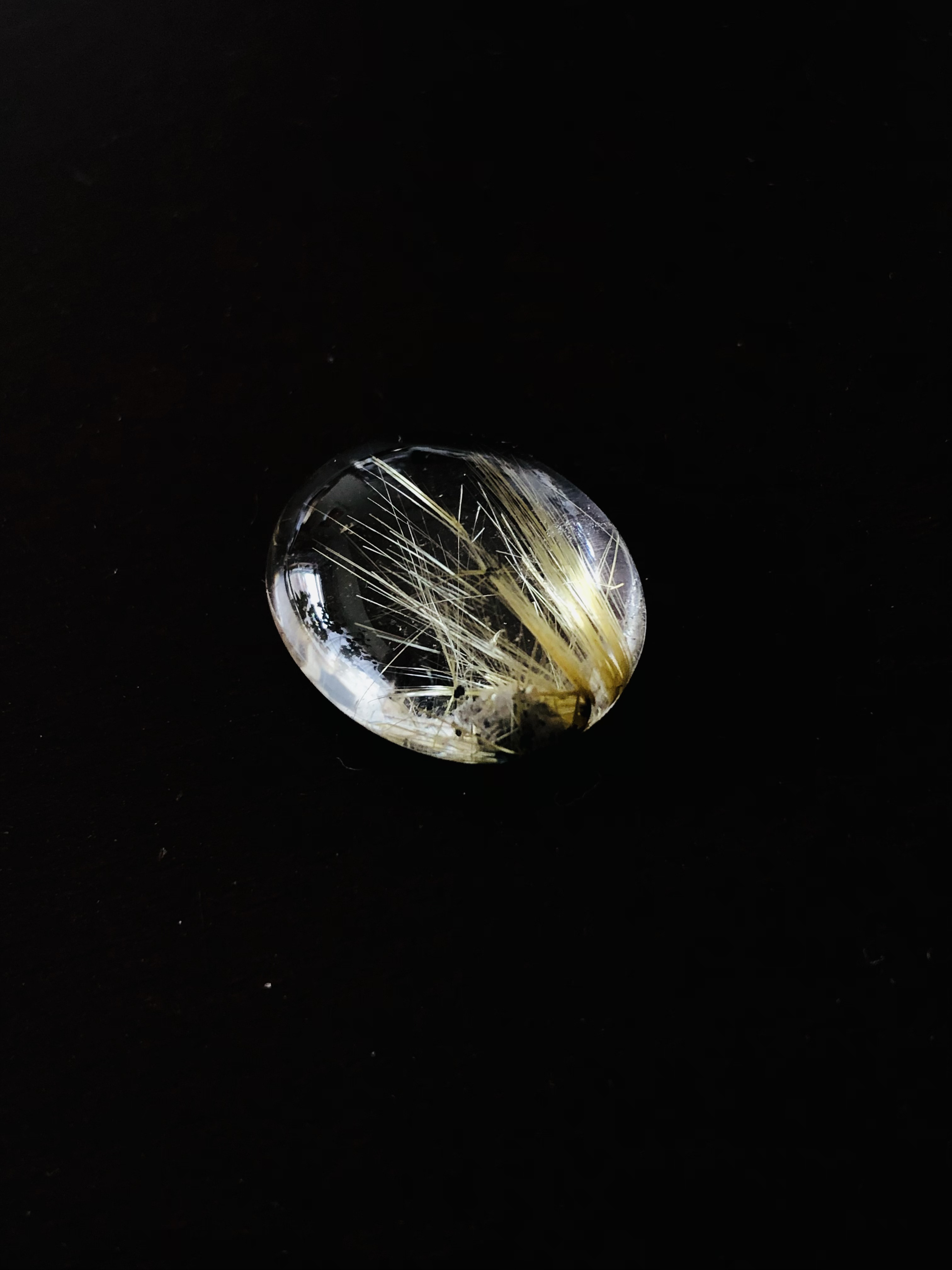 ルチルクォーツのルースタンブル