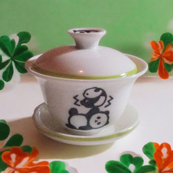 ことりと花の蓋碗 中国茶の時間を楽しむ、やさしい白磁の茶器 ティー