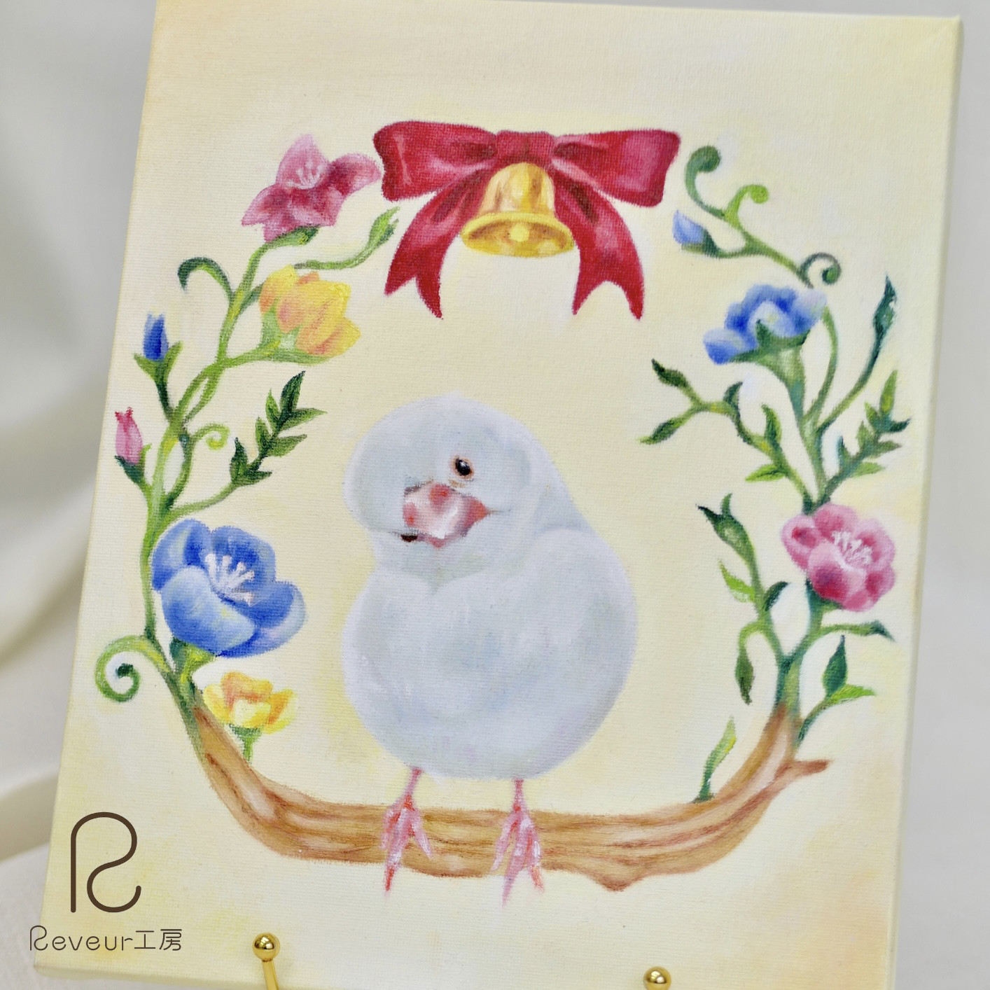 【オーダー】愛しの子イラスト(油絵具) うちの子 オーダーメイド ペットグッズ ペットイラスト