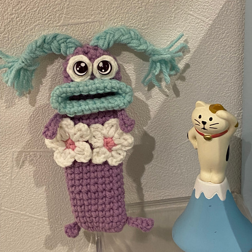 パクパクモンスターiQOSケース かぎ針編み物電子タバコケース