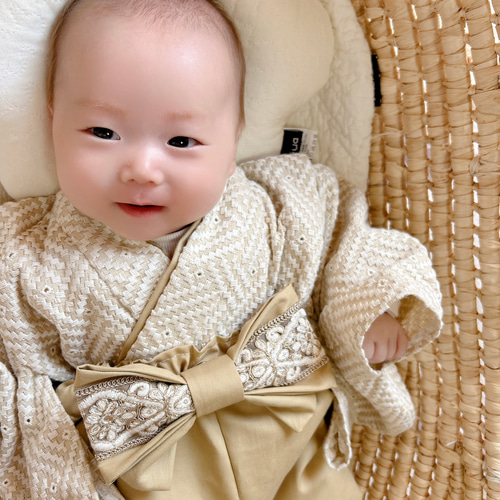 60-100ワンサイズ)こどもの日 ベビー袴 ベビー着物 お食い初め 60-100ワンサイズ)こどもの日 ベビー袴 ベビー着物 お食い初め