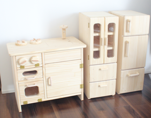 [受注品]おままごと冷蔵庫～3ドアモデル～