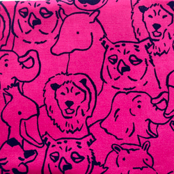 【文庫サイズ】動物がいっぱい サファリ柄のブックカバー 5枚目の画像