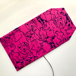 【文庫サイズ】動物がいっぱい サファリ柄のブックカバー 4枚目の画像