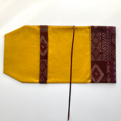 紬風のフォークロアな文庫サイズブックカバー 2枚目の画像