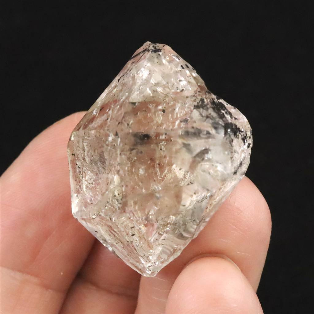 米国NY州産 ハーキマーダイヤモンド AA 30mm原石 結晶 13.6g #75084