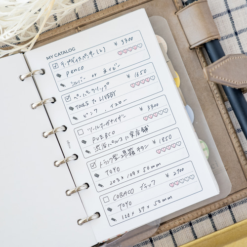 欲しいものリスト | M6 手帳 miigo 通販 19071643｜Creema(クリーマ