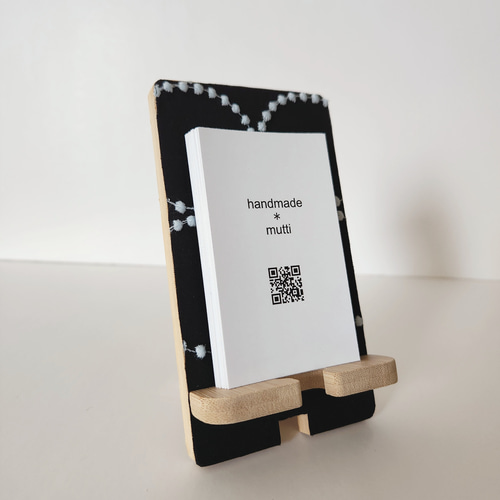 ミナペルホネン タンバリン ハンドメイド スマホスタンド カード