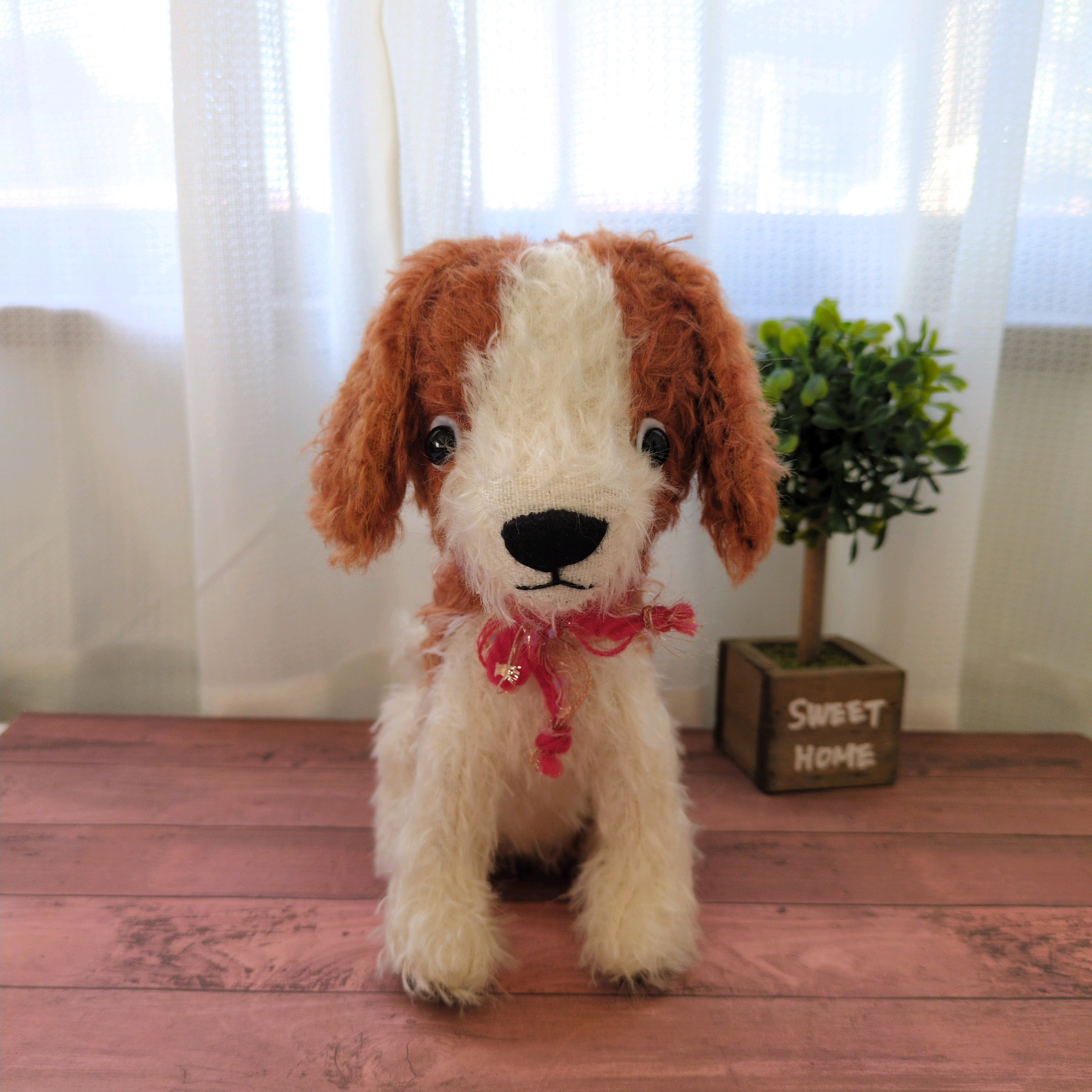 ワンワン小隊 B2ちゃん アーティストベア 海外作家様 犬 ハンドメイド ワンワン小隊 B2ちゃん アーティストベア 海外作家様 犬