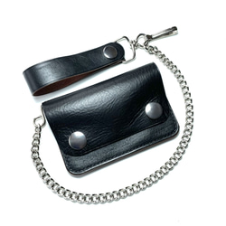 トラッカーウォレット ダークブラウン ヴィンテージタロンジッパー