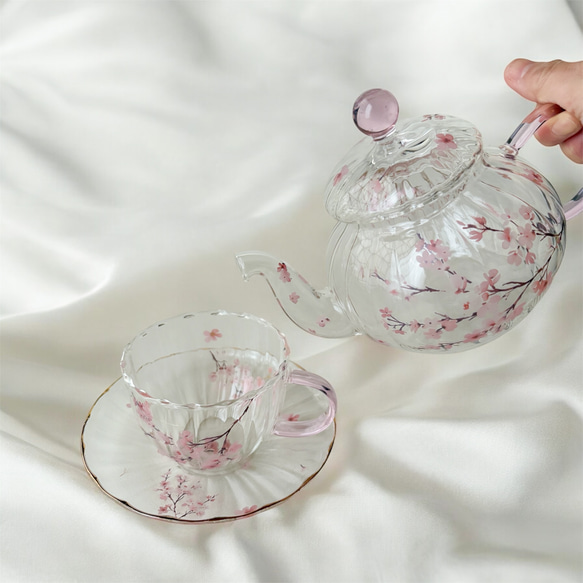 ノリタケ スタジオコレクション ティーセット 6組 桜 ピンク ティーポット ノリタケ スタジオコレクション カップ&ソーサー ティーセット