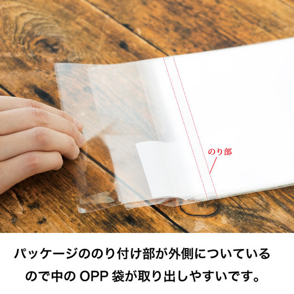 【6-10】OPP袋60mm×100mm 100枚入り(A8サイズ) 3枚目の画像