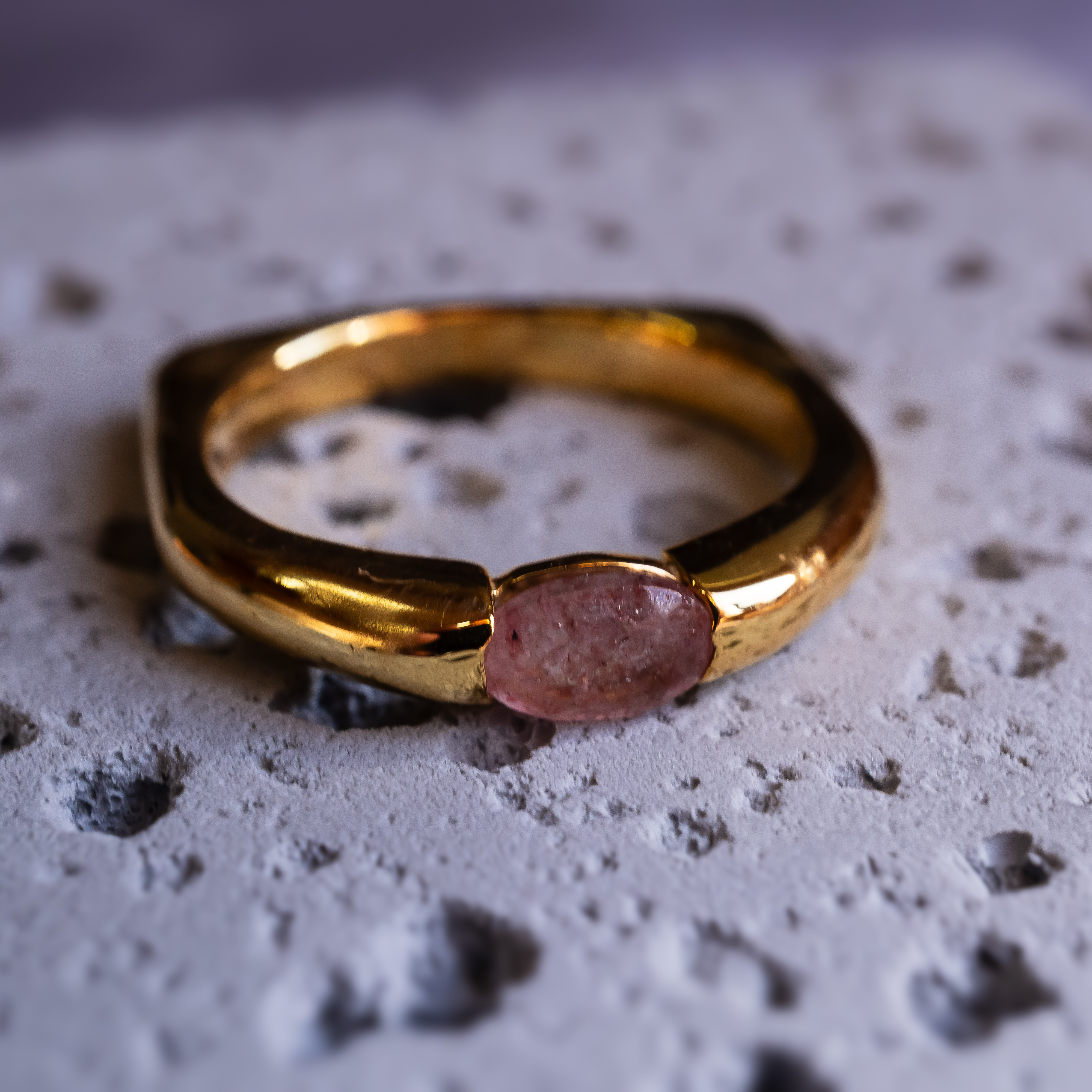 【選べる天然石】指になじむ　シルバー925リング　選べるカラー　送料無料　【受注生産】S-029