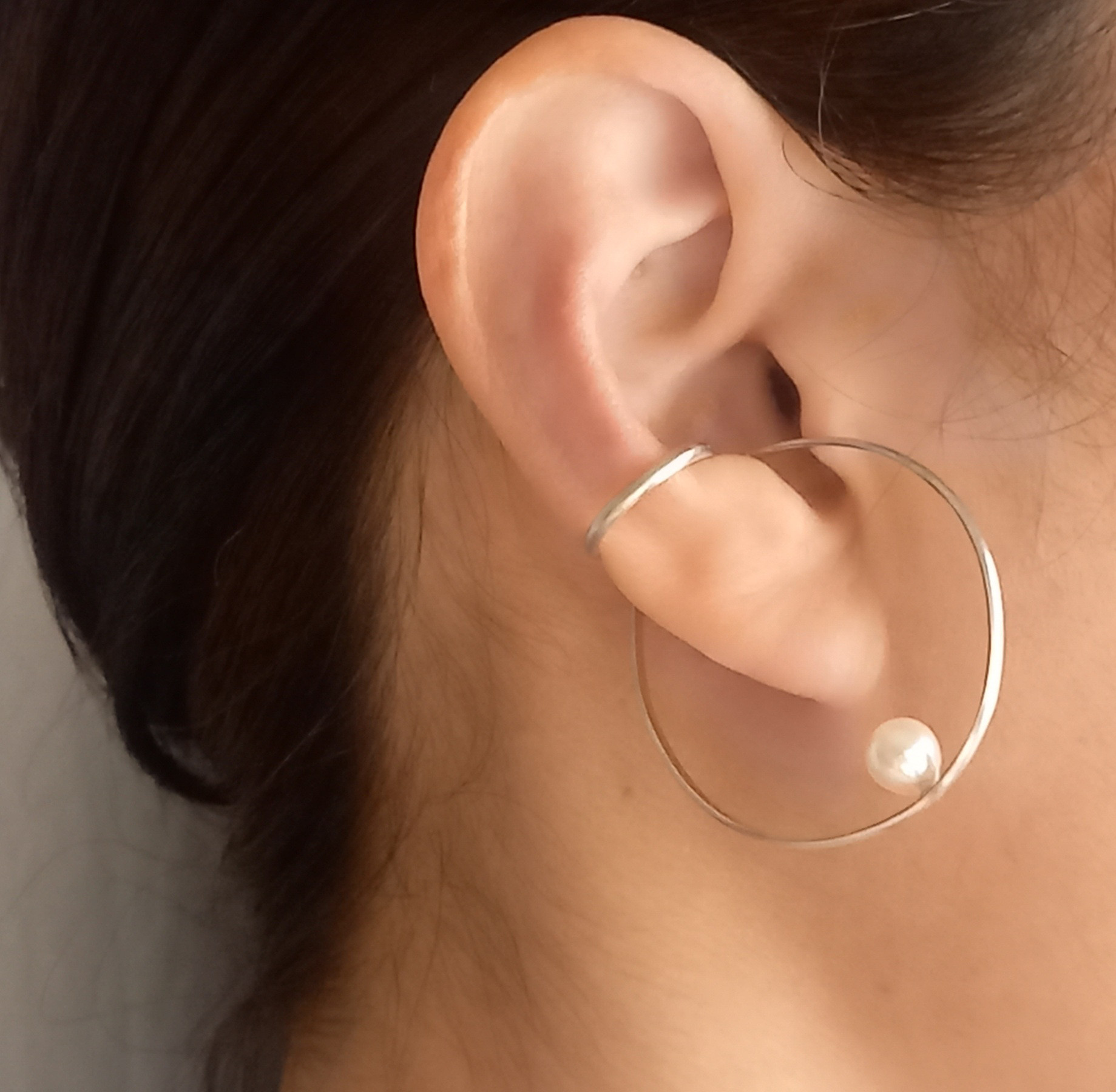 Utoka ☆ silver フープ   イヤーカフ