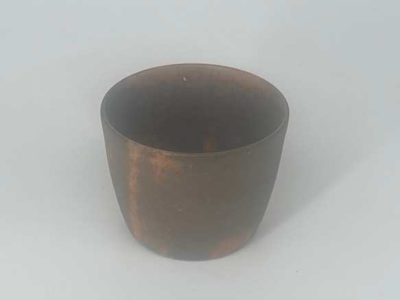 備前焼　青備前　蕎麦猪口　（３）紙箱入り 1枚目の画像