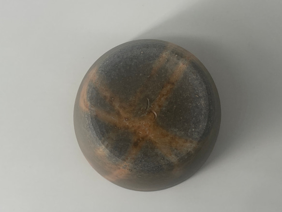 備前焼　青備前　蕎麦猪口　（３）紙箱入り 6枚目の画像