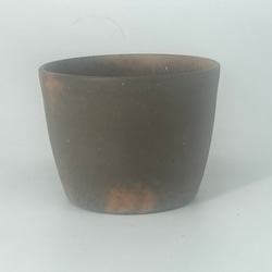 備前焼　青備前　蕎麦猪口　（３）紙箱入り 4枚目の画像