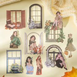 1056コラージュ　シール　素材　コレクション　海外 6種セット 2枚目の画像