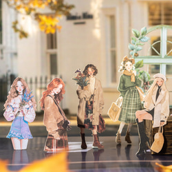 1056コラージュ　シール　素材　コレクション　海外 6種セット 3枚目の画像