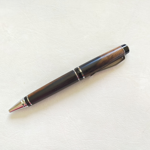 黒柿杢・シガータイプボールペン【オプション：ジェットストリーム対応