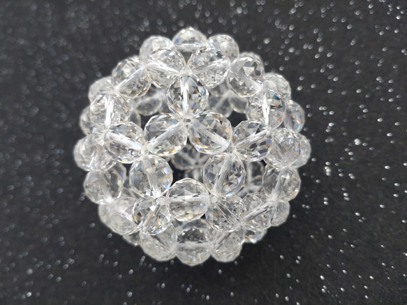 愛と調和】 フラーレン 水晶96面トライアングルカット 10mm その他