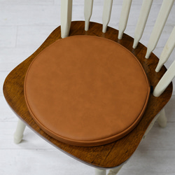 本革の座布団クッション(マチ有タイプ)S-2（キャメル）サイズオーダー