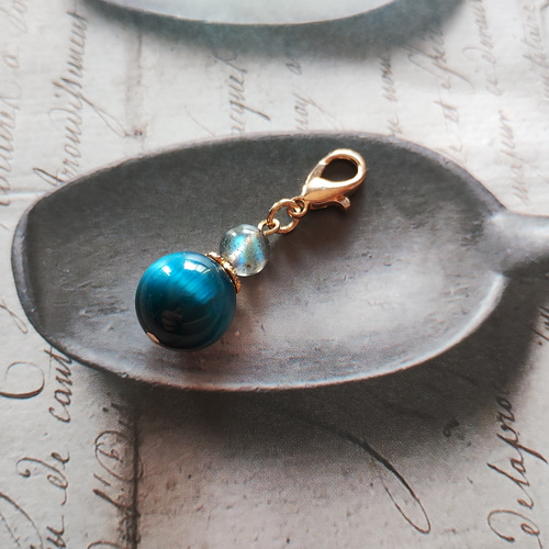 ラブラドライトのチャーム C-820 ホワイトラブラドライト ペンダント