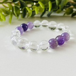 受注制作】キラキラ水晶フラーレン（8mm水晶）、直径約5cm（台座