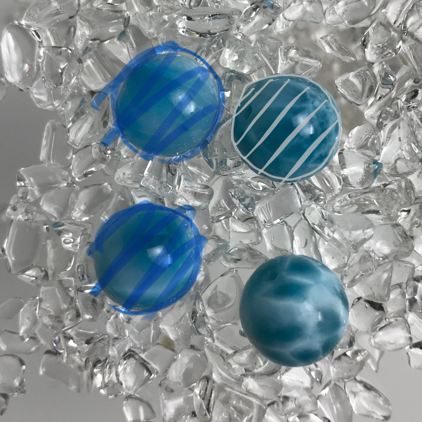 AAAAA ラリマービーズ　12mm 【送料込】　LMB023 larimar　直輸入
