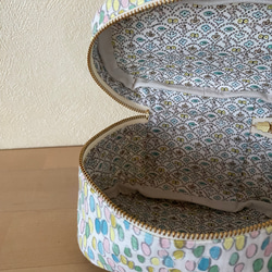 受注制作ミナペルホネン/jellybeans  バニティポーチ 4枚目の画像