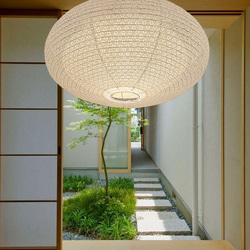 岐阜径55㎝和紙提灯中雲型照明ペンダント1灯付き 岐阜径55㎝和紙提灯中雲型照明ペンダント1灯付き 岐阜径