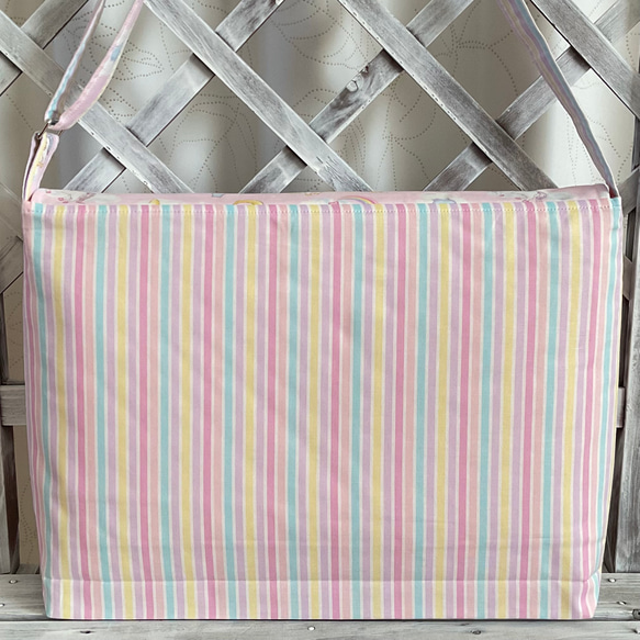 ショルダーバッグ、図書袋、絵本袋　　#2216 2枚目の画像