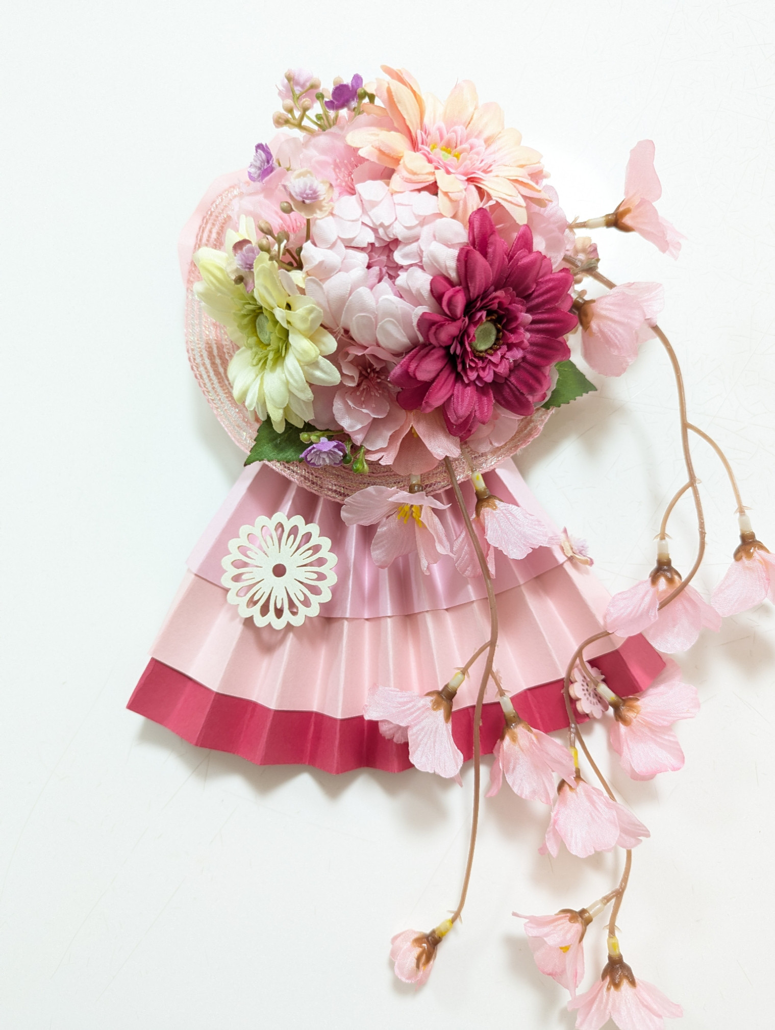 うきうき春色壁飾り/フラワーギフト/桜壁飾り/桜/アーティフィシャルフラワー