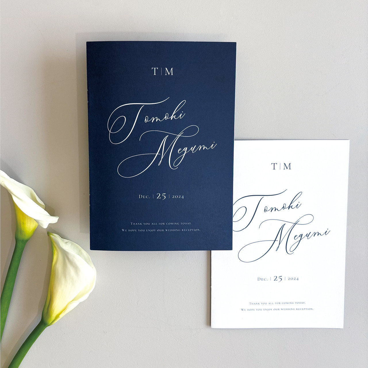 席次表 二つ折り 結婚式用 | メニュー表付き 席次表のみOK シンプル おしゃれ | Noble T