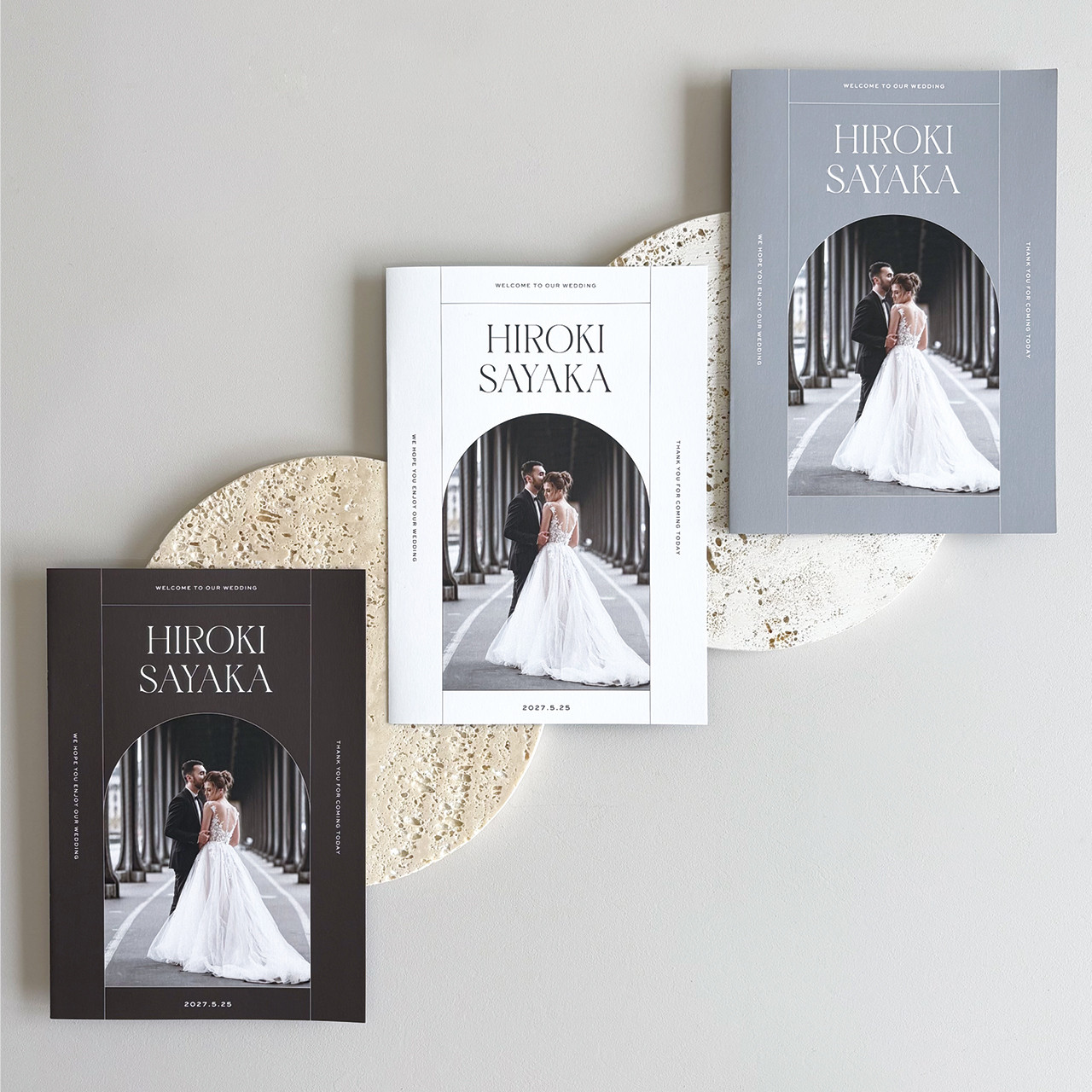 席次表 二つ折り 結婚式用 | メニュー表付き 席次表のみOK シンプル おしゃれ | Arch P