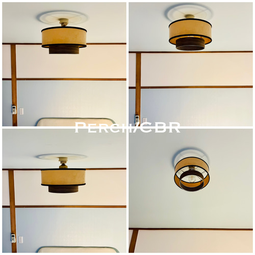 シーリングライト 照明 Perch/CBR E26 LED レトロ 北欧 オイルパーチ