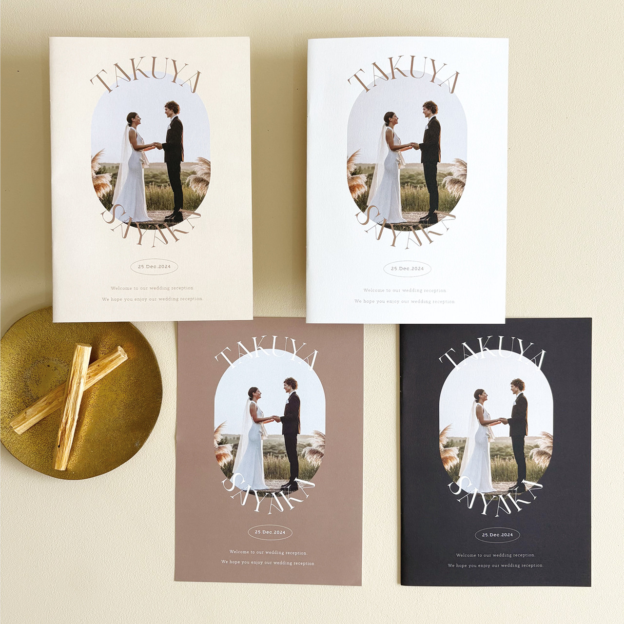 席次表 二つ折り 結婚式用 | メニュー表付き 席次表のみOK シンプル おしゃれ | Neutral P 8,520円