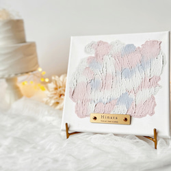 【ゴールド アートタグ】ファーストアート　ファーストアートタグ　1歳誕生日の記念品に ̖́- 金属調のお名前プレート　 10枚目の画像