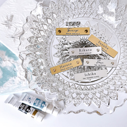 【シルバー アートタグ】ファーストアート　ファーストアートタグ　1歳 誕生日 金属調 名入れプレート 10枚目の画像