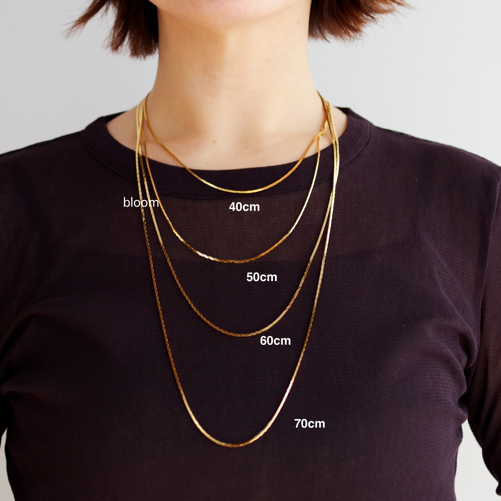 ネックレス長さ見本