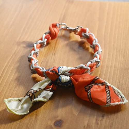パラコード スカーフ付きチョーカー ペット服・アクセサリー こうめ